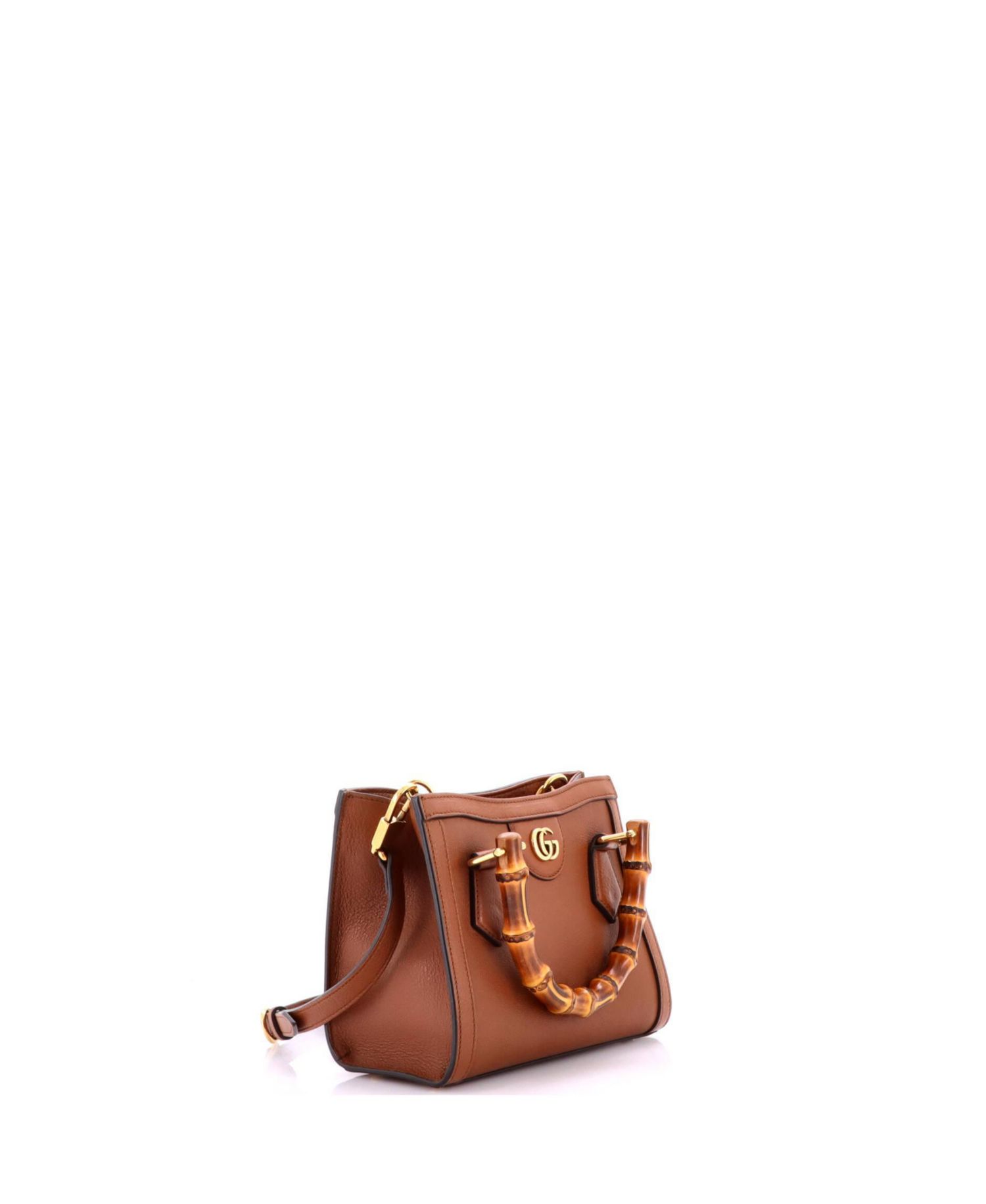 Mini Diana NM Bamboo Handle Tote Leather