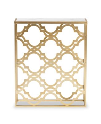 Calanthe 29.10" Metal Modern and Contemporary Console Table