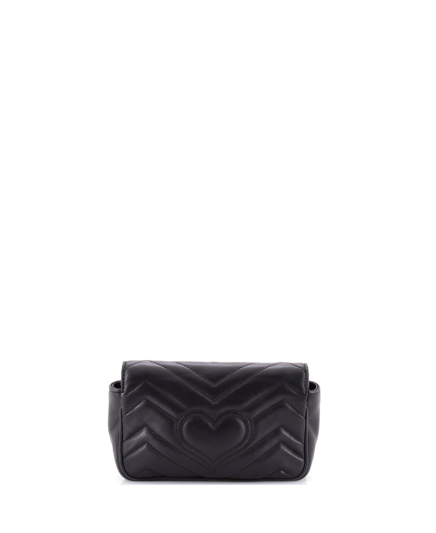 Super Mini GG Marmont Flap Bag Matelasse Leather