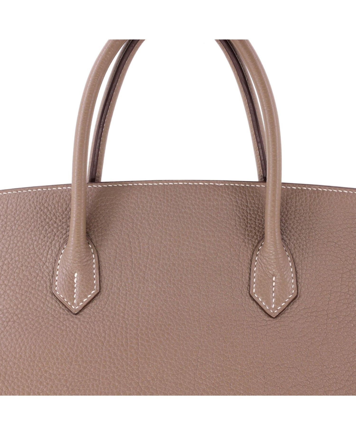 Pre-Owned Hermes Birkin 40 Handbag Grey Togo with Palladium Hardware