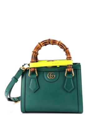 Mini Diana NM Bamboo Handle Tote Leather