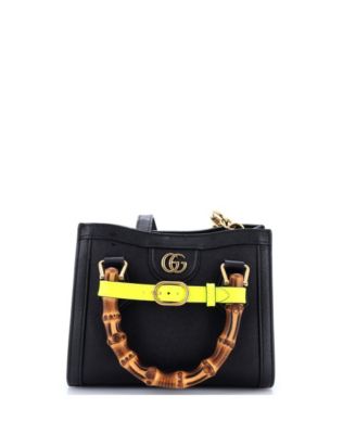 Mini Diana NM Bamboo Handle Tote Leather