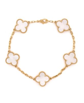 Pre-Owned Van Cleef and Arpels Vintage Alhambra 5 Motifs Bracelet