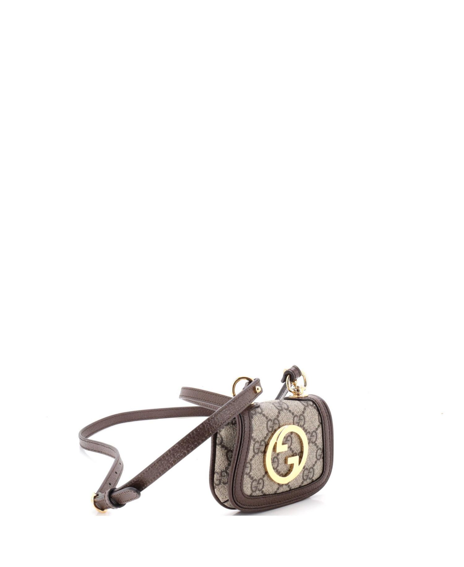 Blondie NM Card Case Wallet with Strap GG Coated Canvas