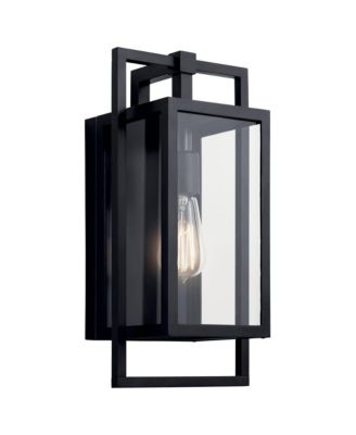 Goson 16" High Black Outdoor Wall Light