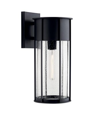 Camillo 18" High Textured Black Outdoor Wall Light