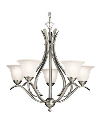 Dover 24" Wide Brushed Nickel 5-Light Chandelier