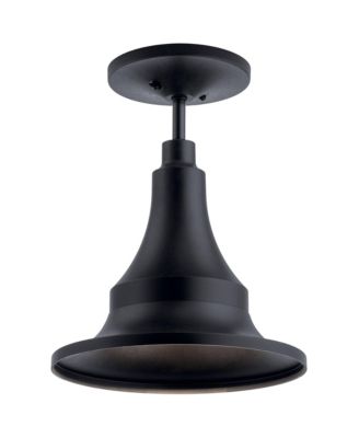 Hampshire 13 1/4" High Climates Black Outdoor Ceiling Light