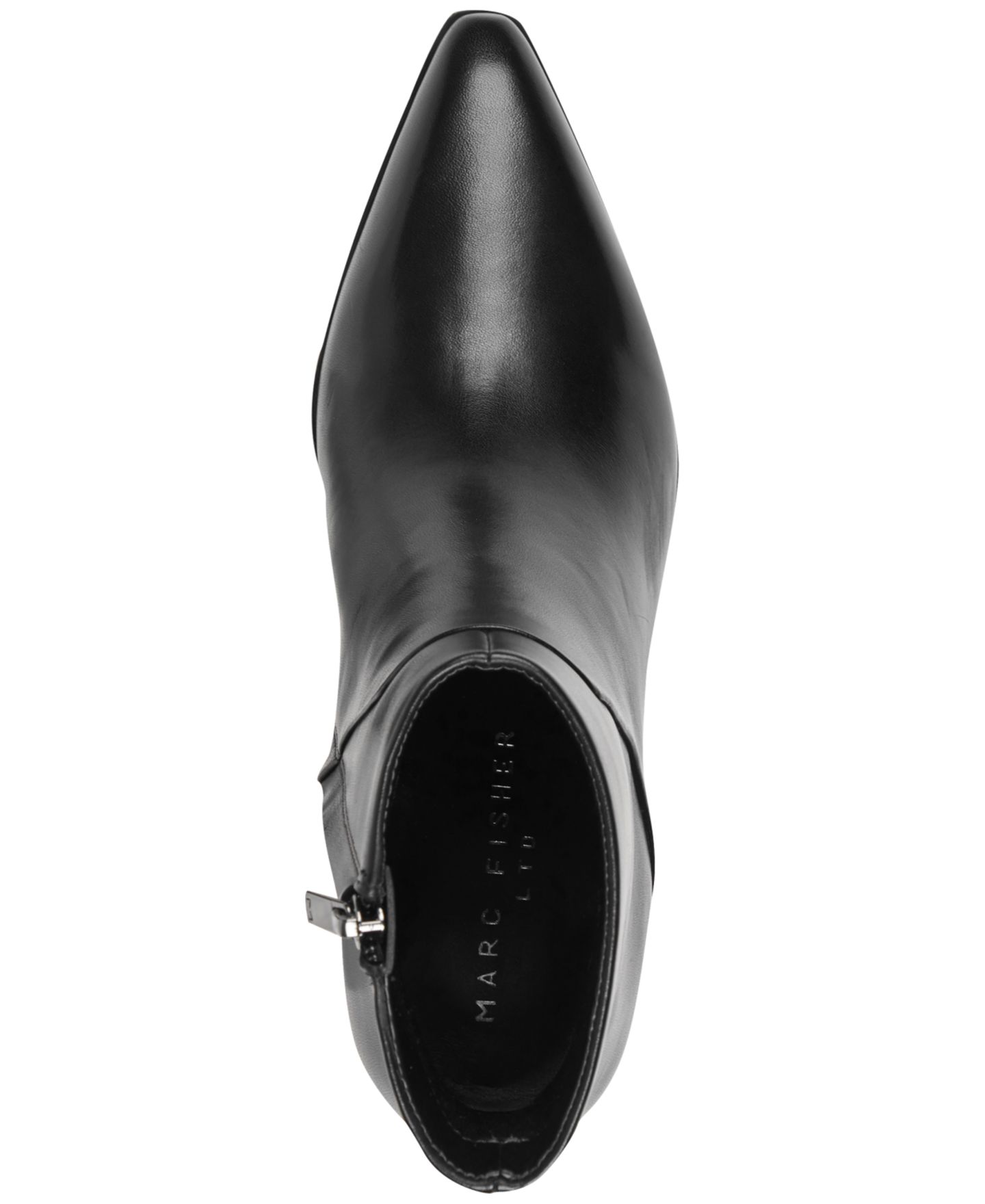Женские ботинки Marc Fisher LTD Tarel Western Block Heel Dress Booties, цвет: Чёрный кожаный — фото 4