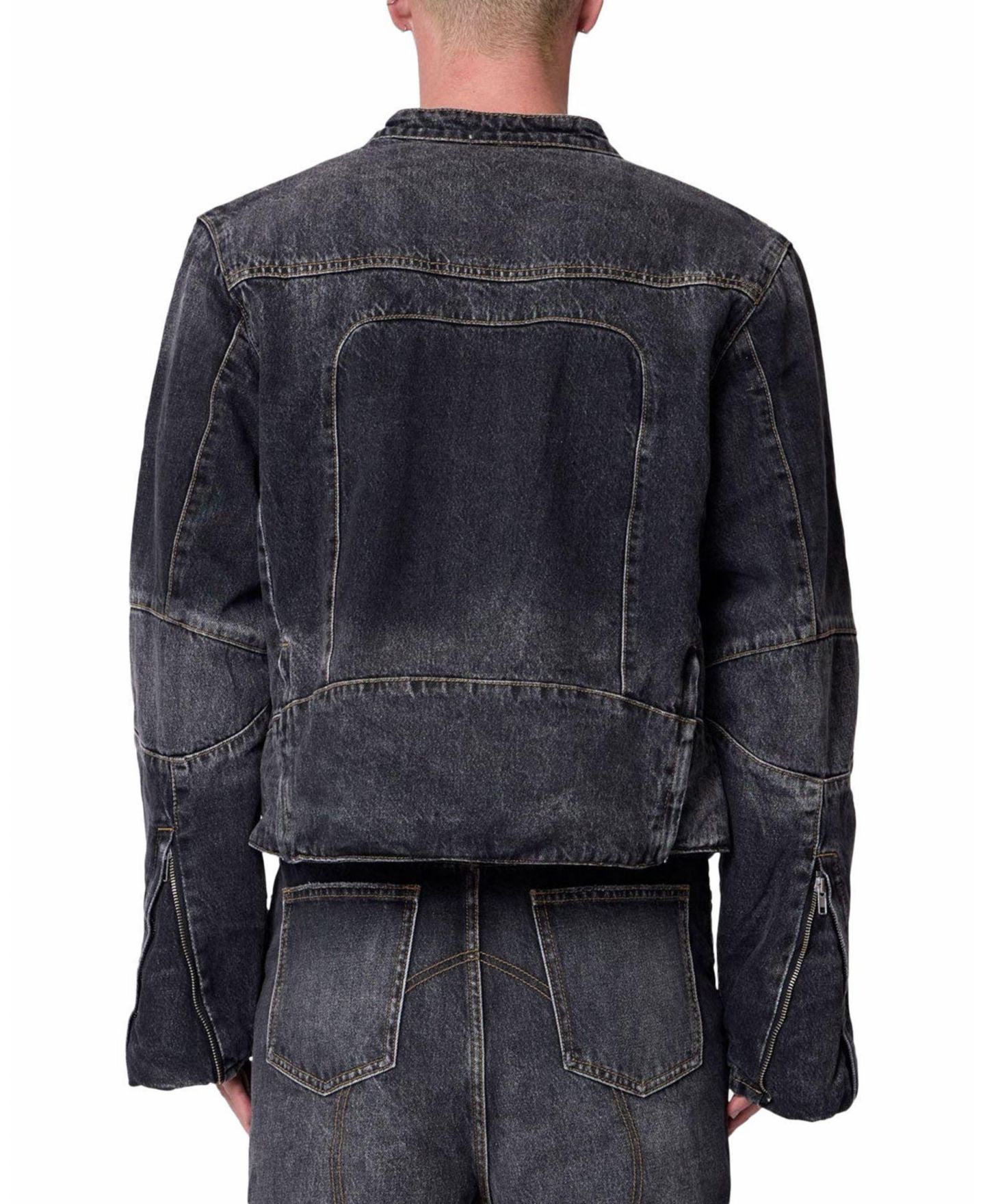 Мужская куртка mnml Panelled Moto Denim — фото 2