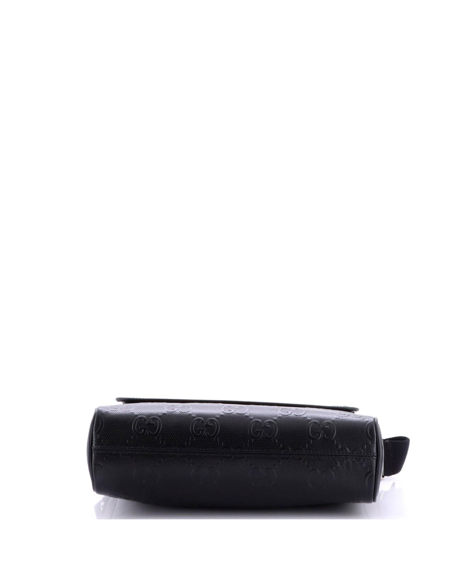 Medium Front Pocket Messenger Bag GG Embossed Perforated Leather