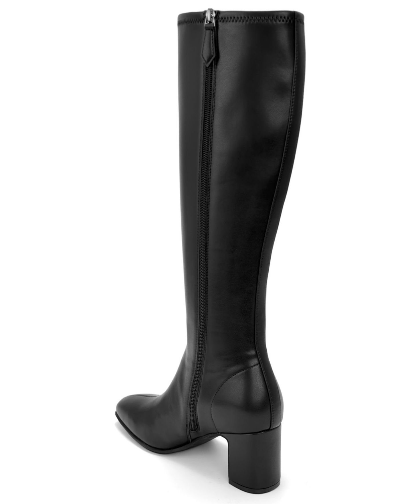 Женские ботинки Aerosoles Millie Tall Block Heel Dress Boots, цвет: Чёрная искусственная кожа — фото 6