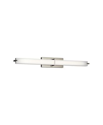 Zel 37 1/2" Wide Modern Brushed Nickel Linear LED Bath Light