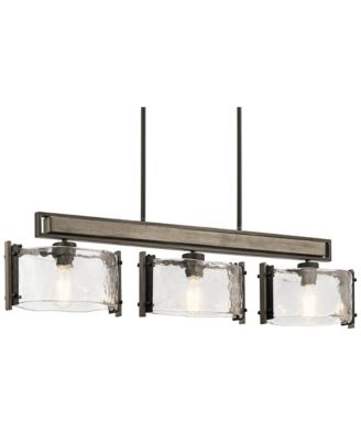 Aberdeen 42 1/2" Bronze Rustic Kitchen Island Light Chandelier