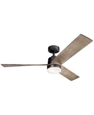 52" Spyn Anvil Iron LED Ceiling Fan with Wall Control