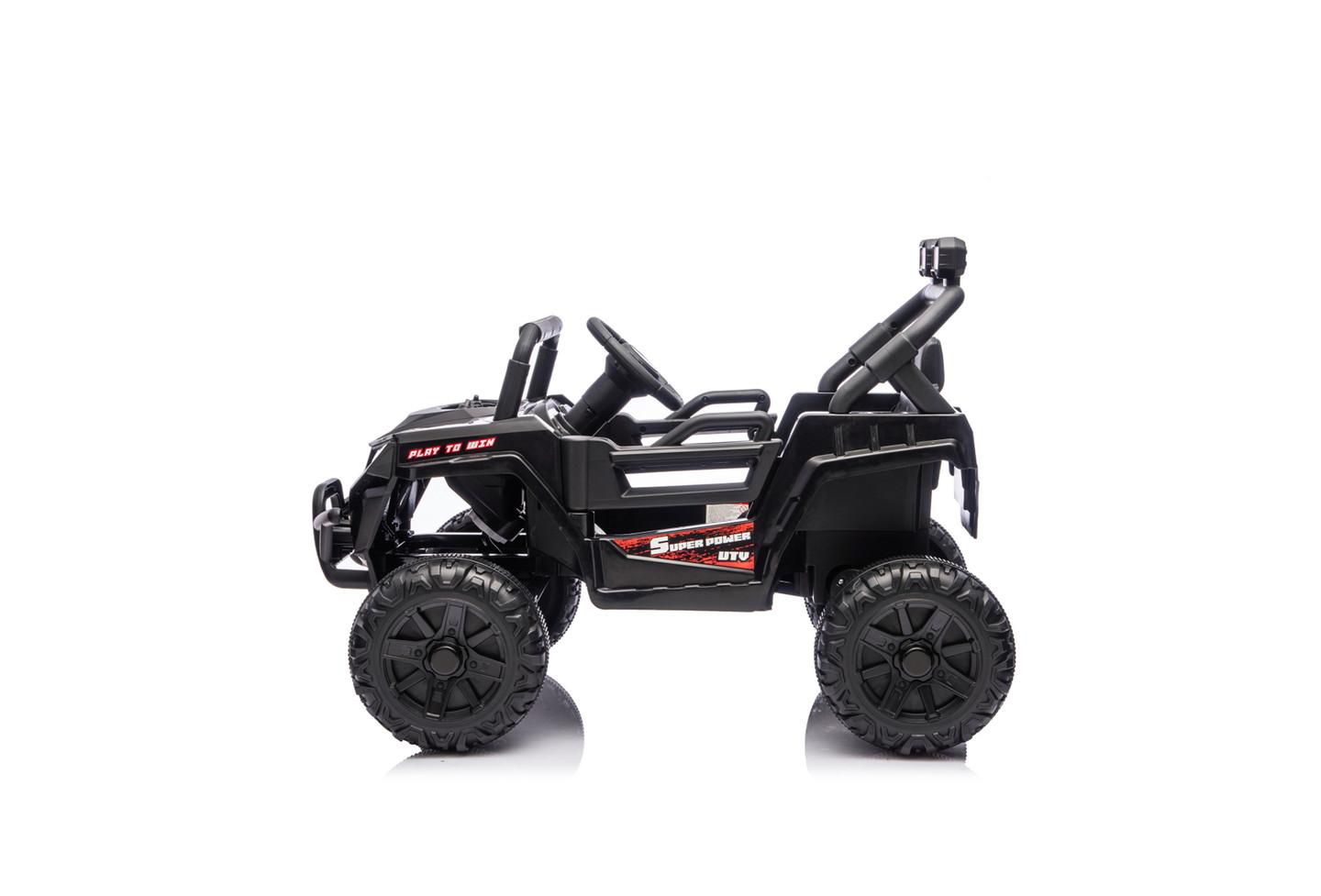 Детская игрушка YOBTOP 12V 2WD Ride-On UTV with 2.4G Parental Remote Control, 4-Wheel Suspension & Anti-Collision Bar, Ages 3-5, цвет: Чёрный — фото 9