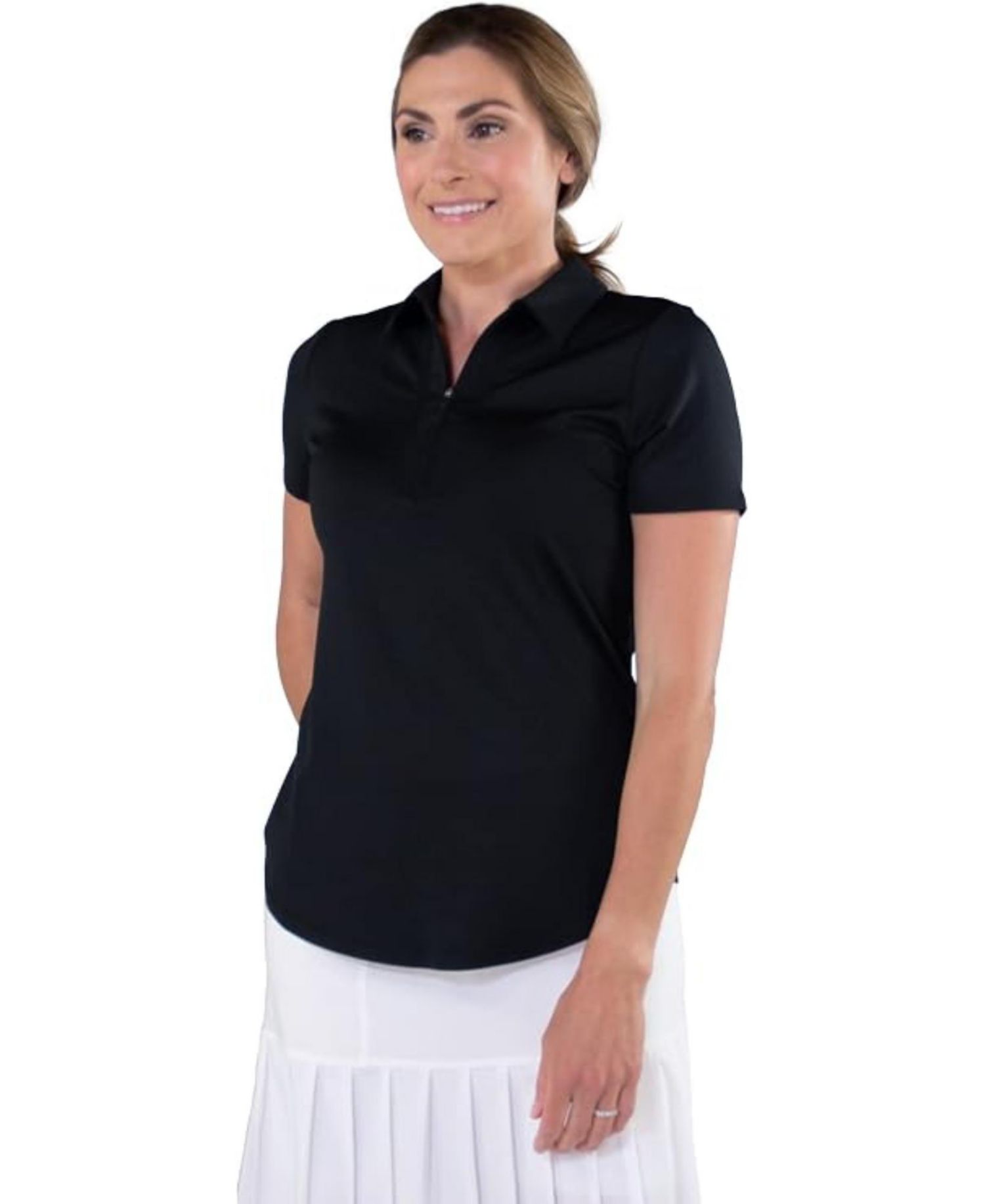 Women's Performance Golf Semi-Fitted Honeycomb-Textured Polo