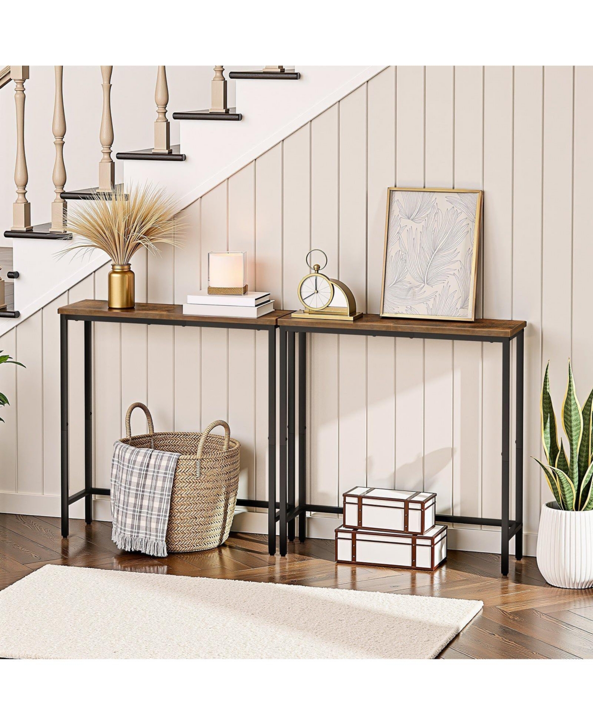 Slickblue Narrow Console Table for Entryway Slim Sofa Table for Hallway Living Room