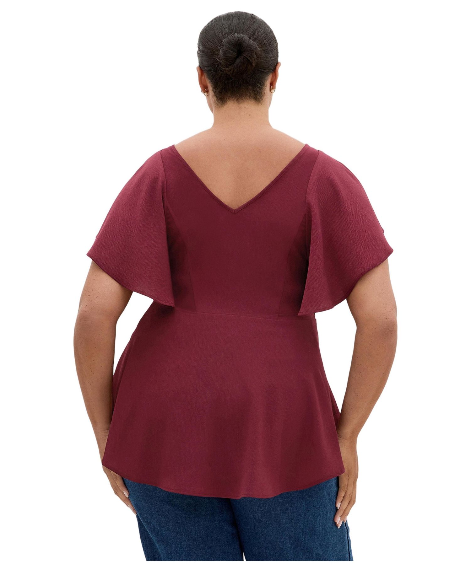 Women's Plus Size Romantic Mood Peplum Top