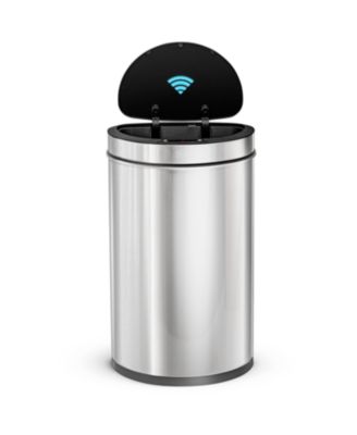 13 Gallon Motion Sensor Automatic Kitchen Trash Can with Liner-Free Stainless Steel 50 Liter Capacity