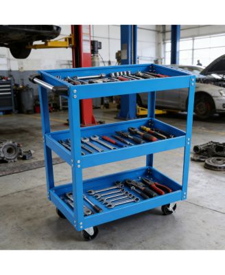  3-Tier Heavy Duty Rolling Tool Cart on Wheels, 450 LBS Capacity