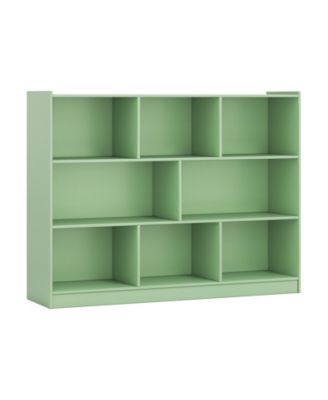 8 Cube Storage Bookcase 3 Tier Floor Standing Display Shelf