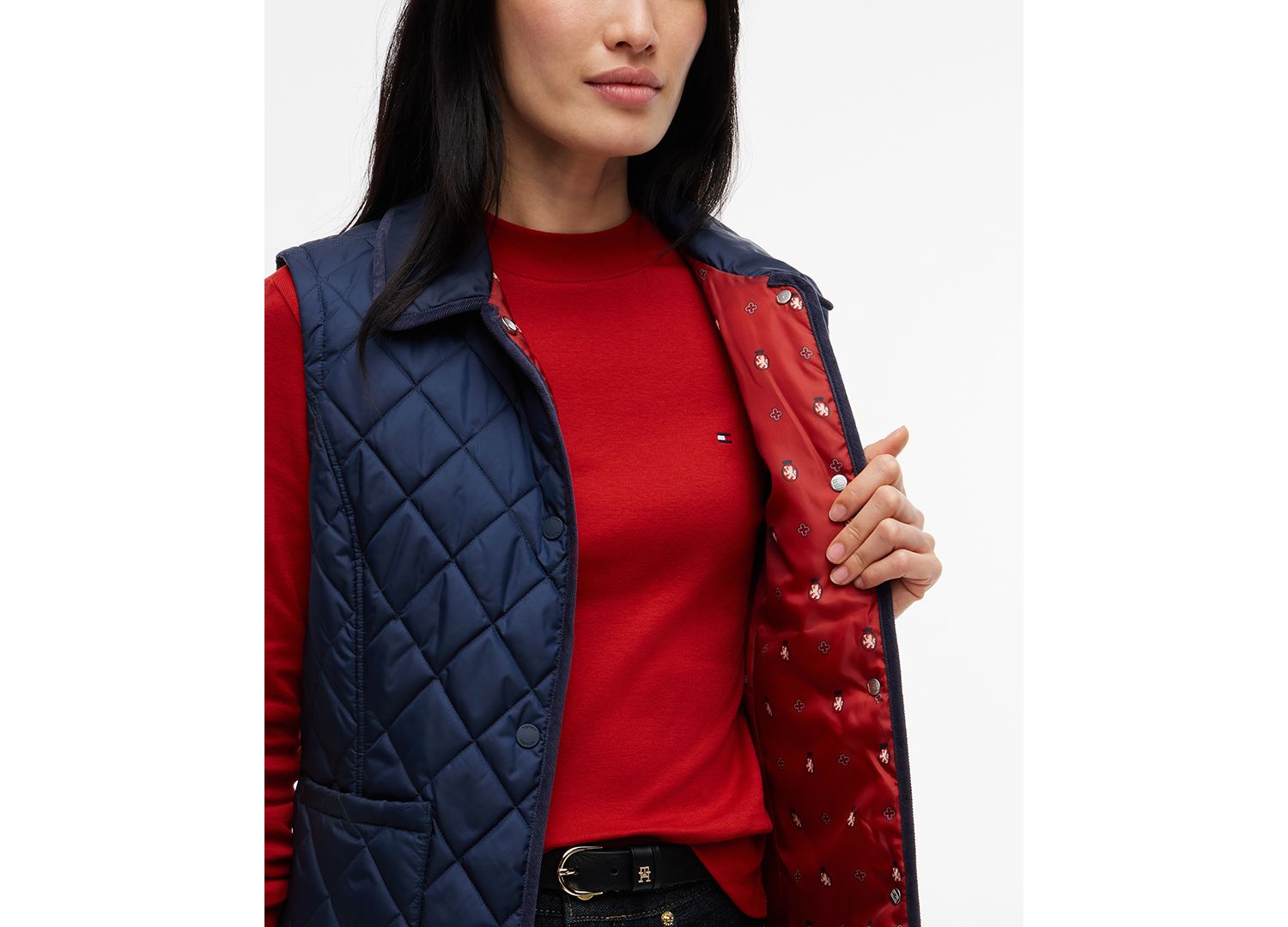 Women's Quilted Club Collar Vest