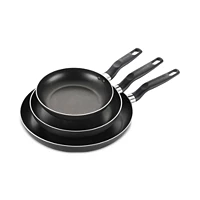 3-Pack T-Fal Fry Pan Set with Comfort Grip Handles