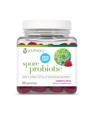 Spore Probiotic Gut and Digestive Support Contains Bacillus Coagulans Dairy, Soy, and Gluten Free 60 Gummies