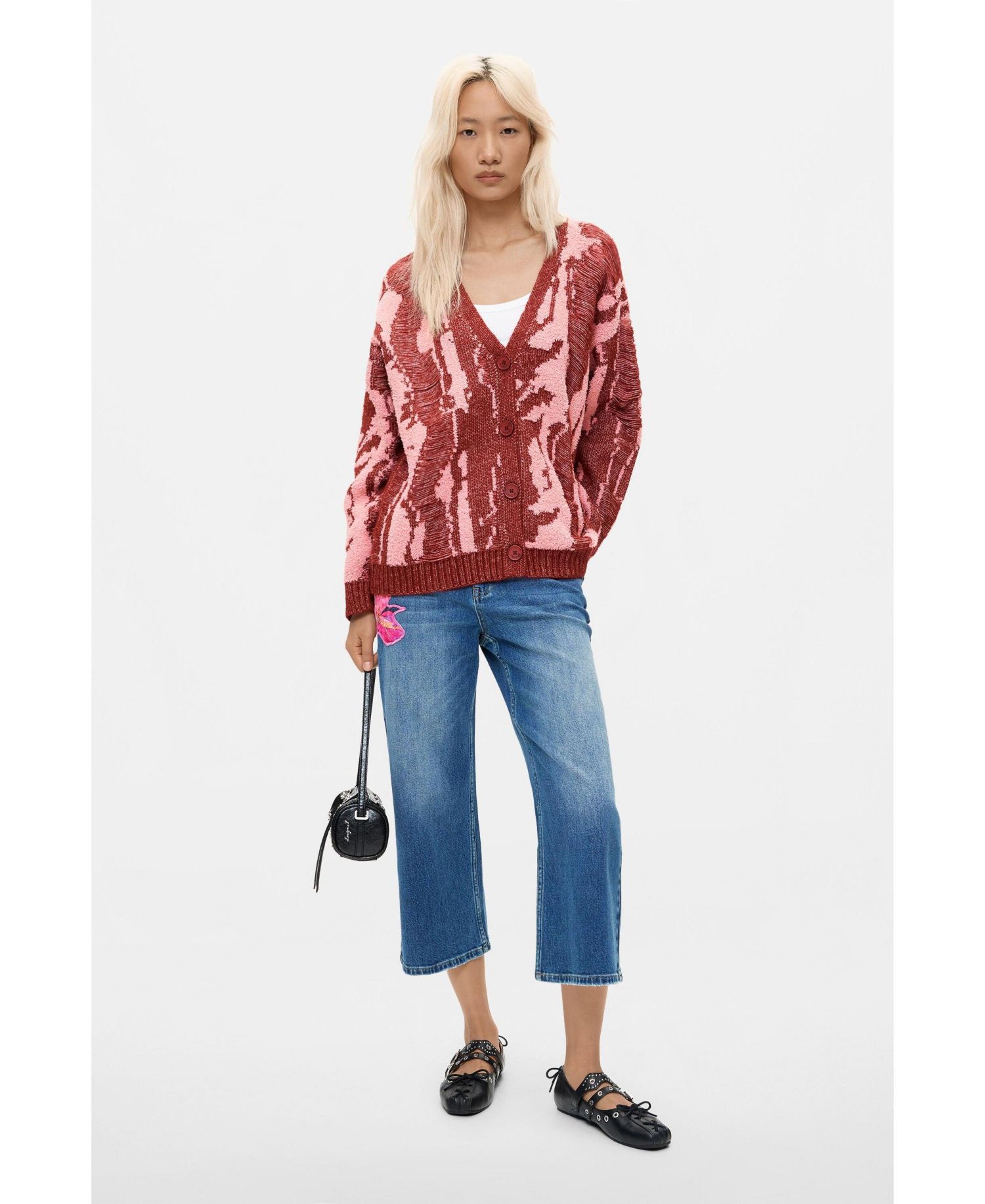 Women's Chunky-Knit Long-Sleeve Cardigan
