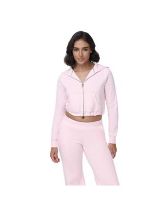Women's Cropped Bubble Fleece Hoodie