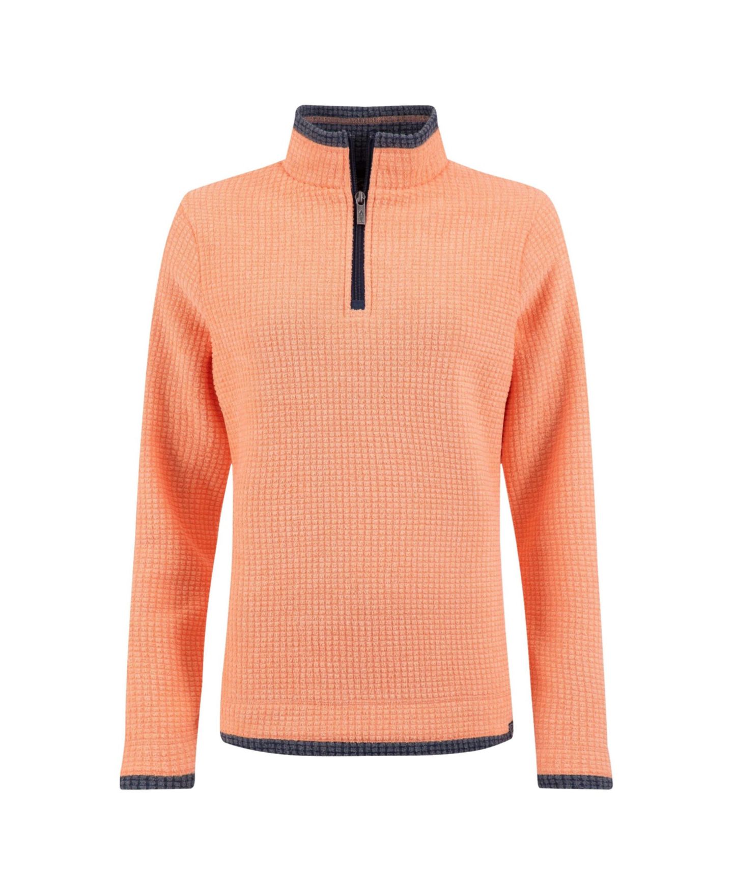Женский свитер Weird Fish Beye Quarter Zip Grid Fleece Mock Neck Pullover, цвет: Сорбет — фото 5