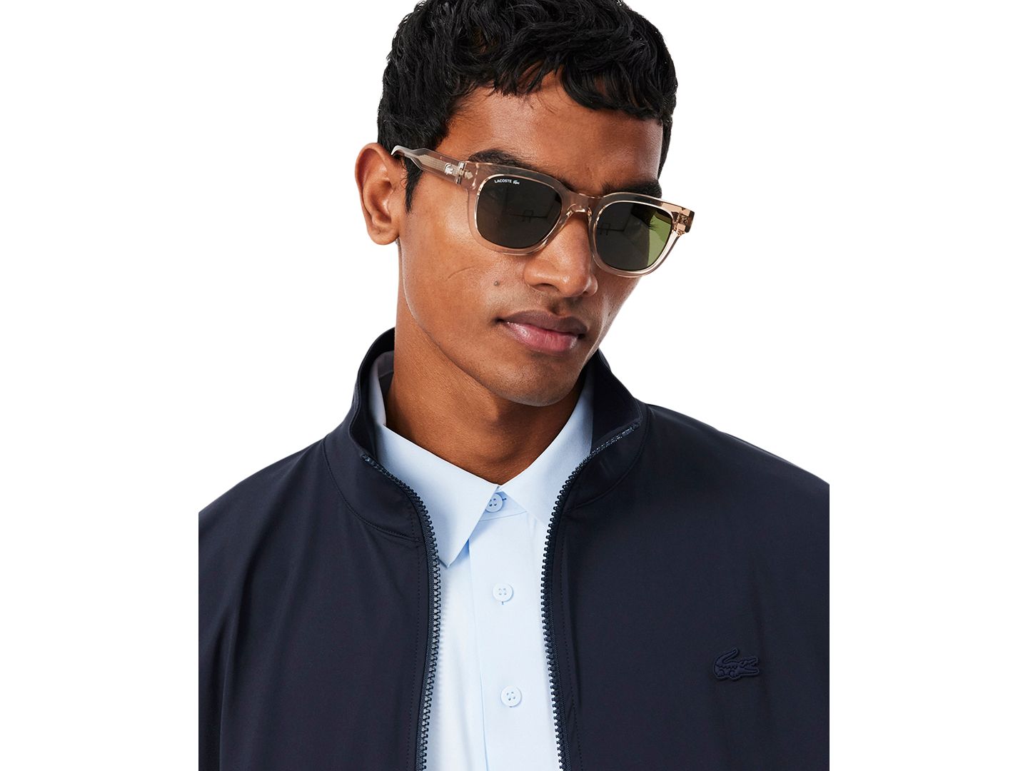 Мужская куртка Lacoste Commuter Full-Zip Stand Collar, цвет: Hde Abysm — фото 3