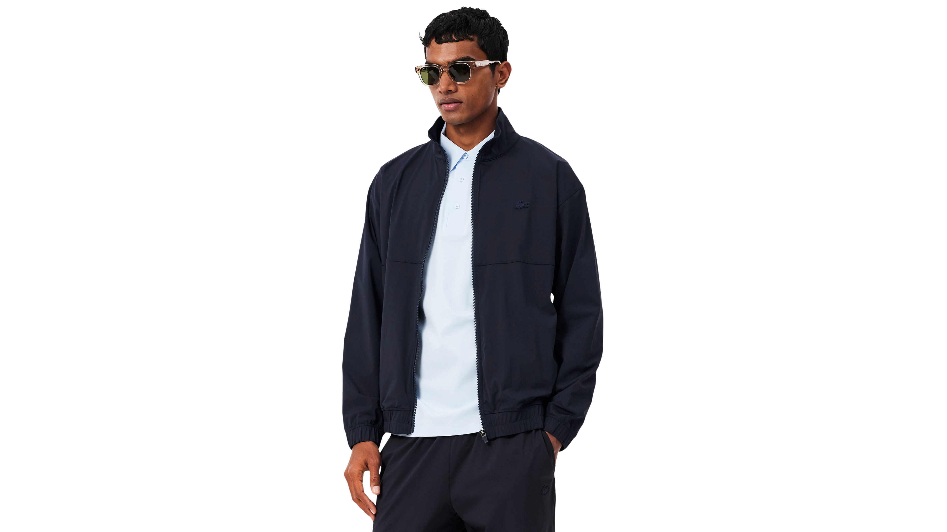 Lacoste Men's Commuter Full-Zip Stand Collar Jacket