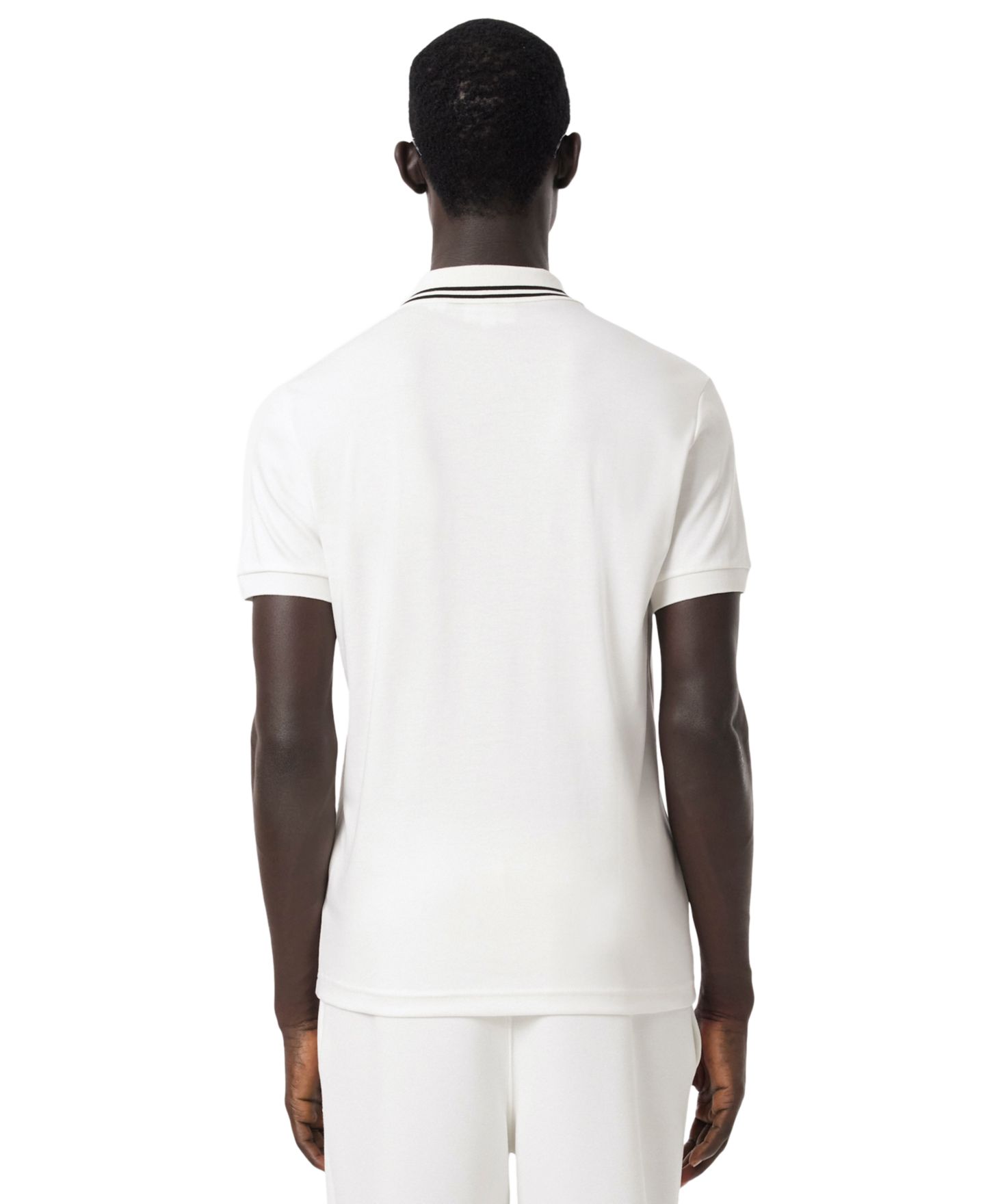 Мужское поло Lacoste Pima Regular-Fit Cotton Polo Shirt, цвет: Flour — фото 3