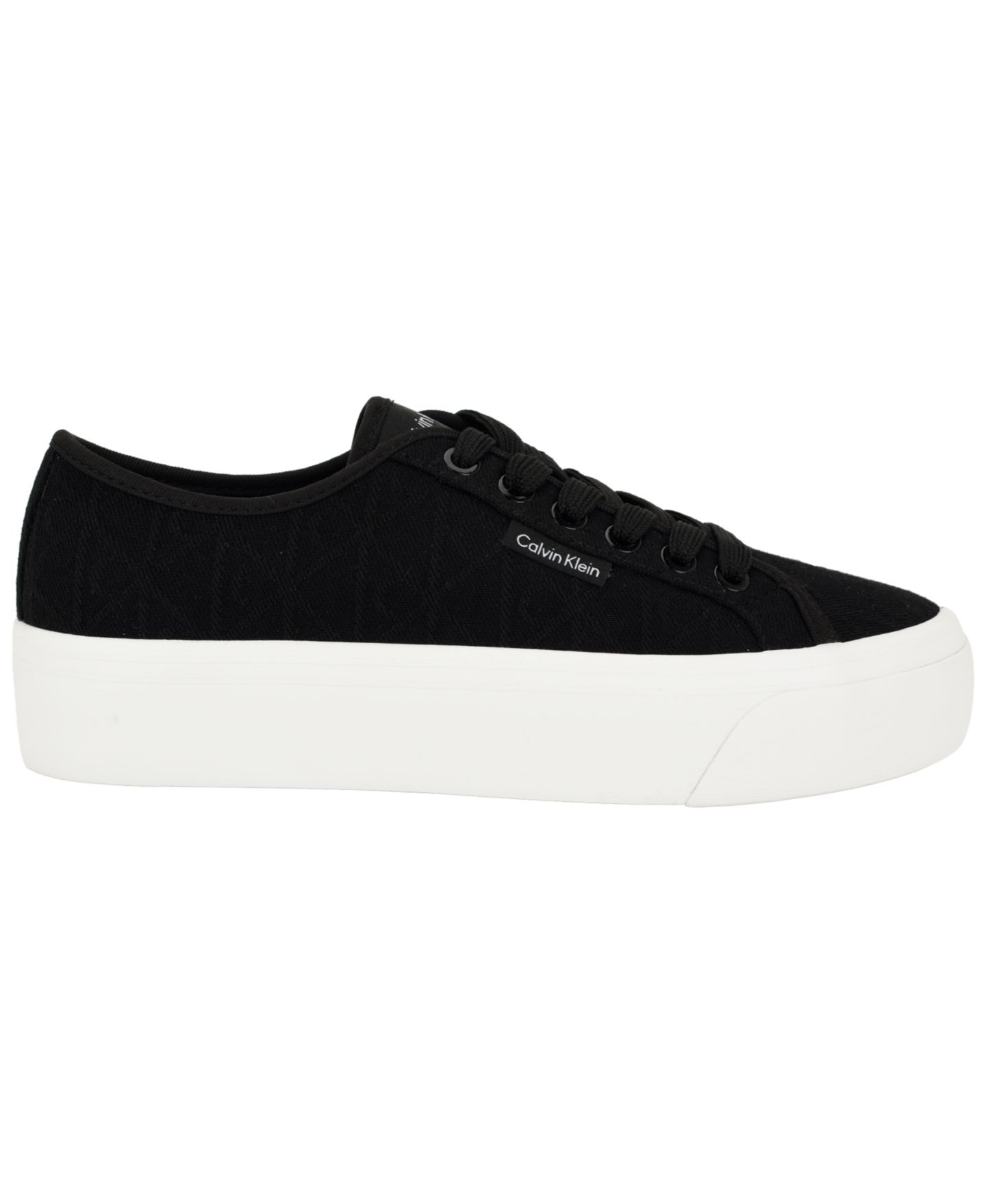 Женские кроссовки Calvin Klein Bravini Logo Platform, цвет: Чёрный — фото 2