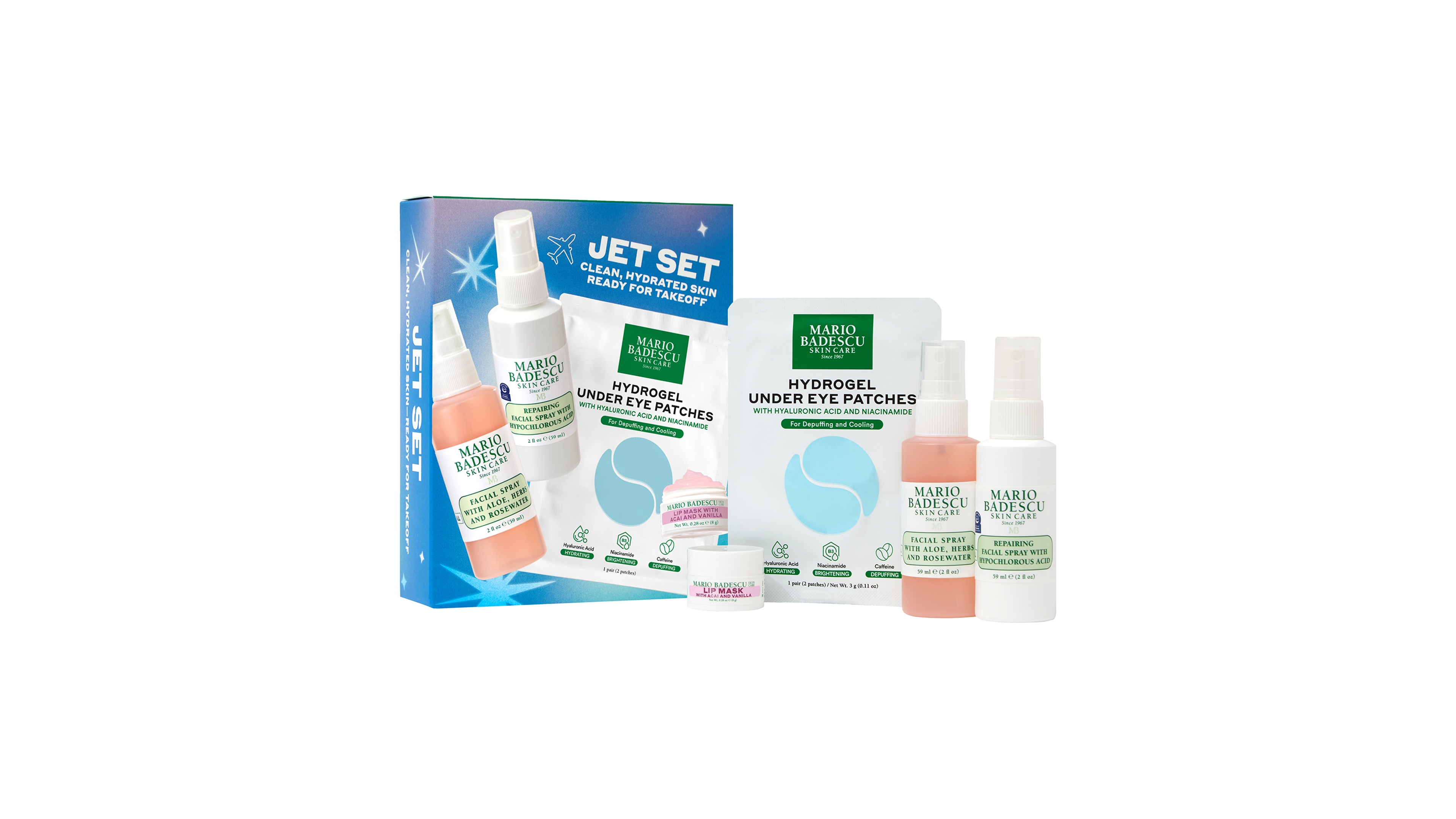 Mario Badescu 4-Piece Travel-Sized Essentials Jet Set