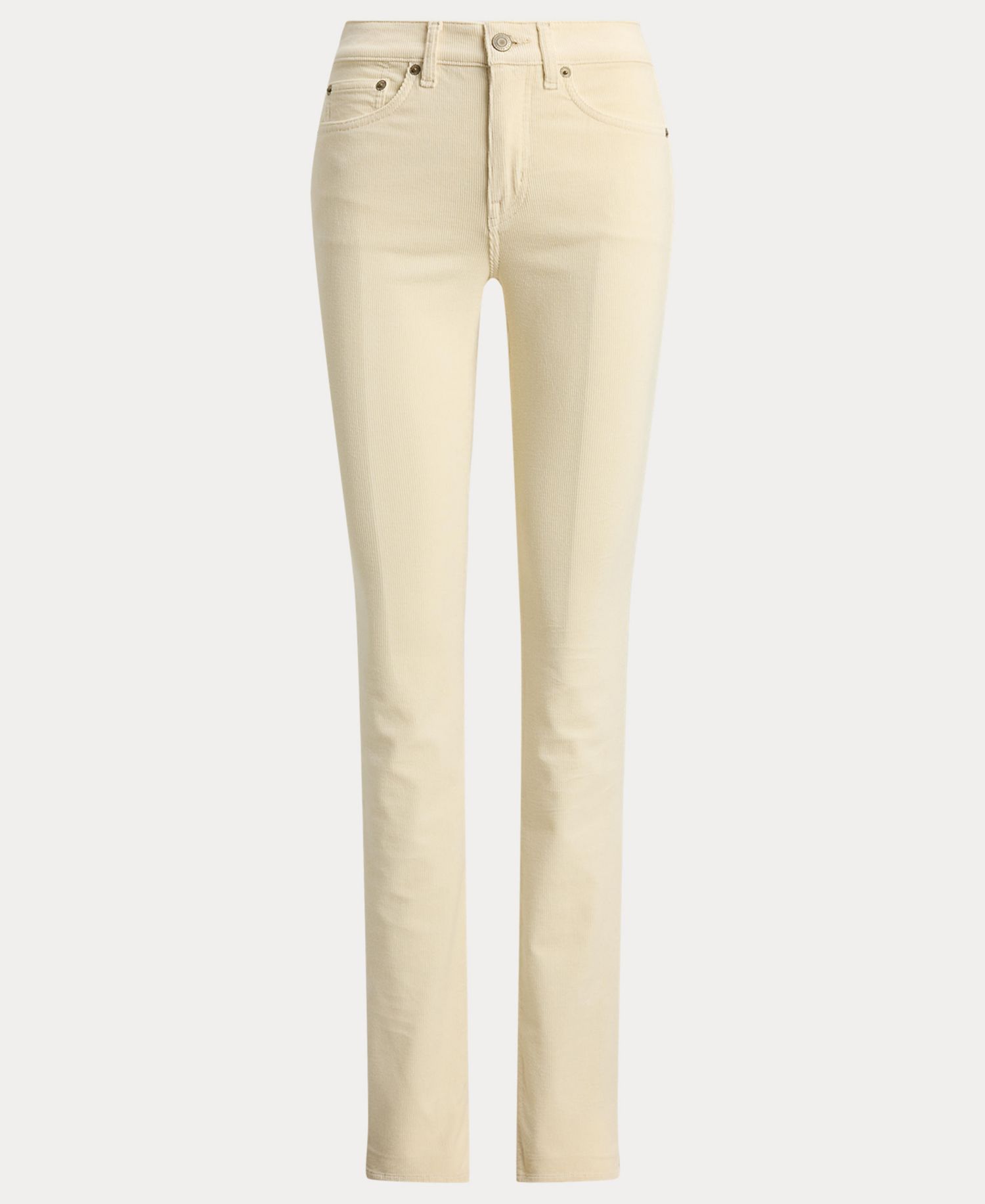 Women's Mid-Rise Slim-Straight Corduroy Pants