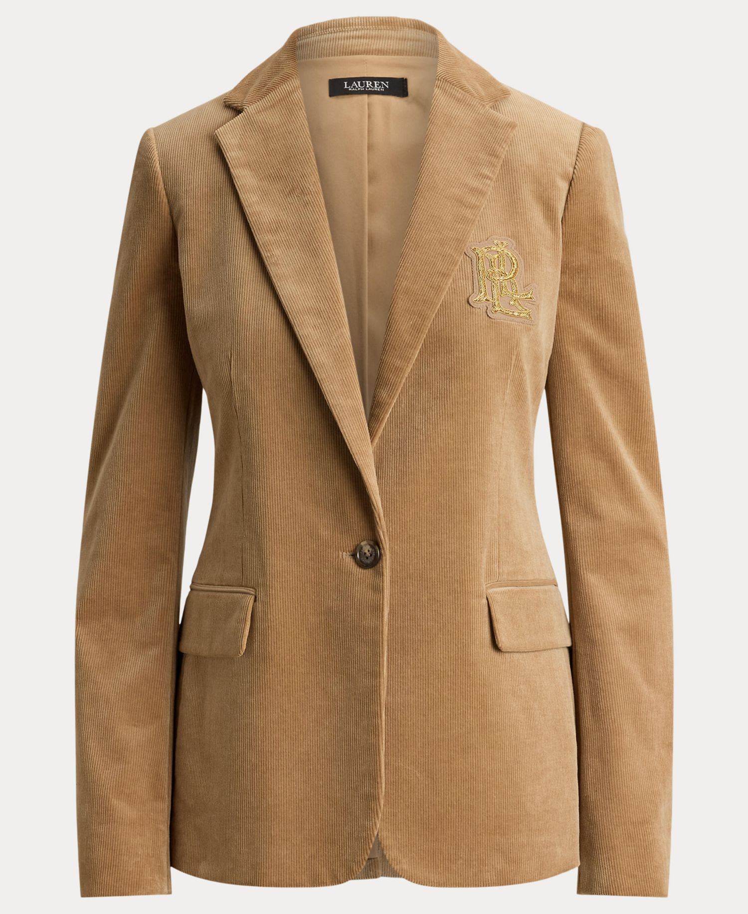 Women's Corduroy Single-Button Blazer