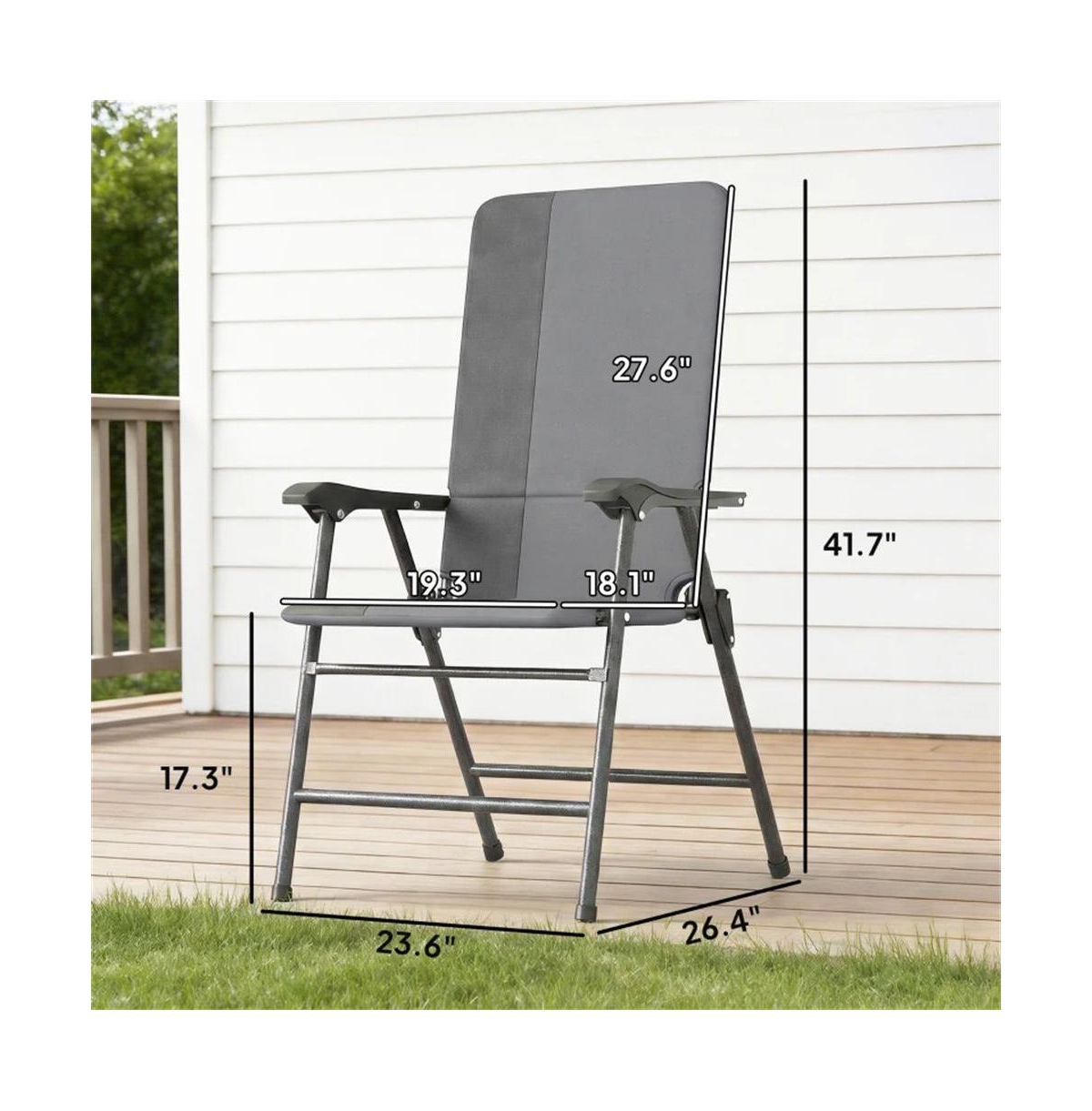Mountaintop Folding chair, terrace chair set of two, camping chair, outdoor chair