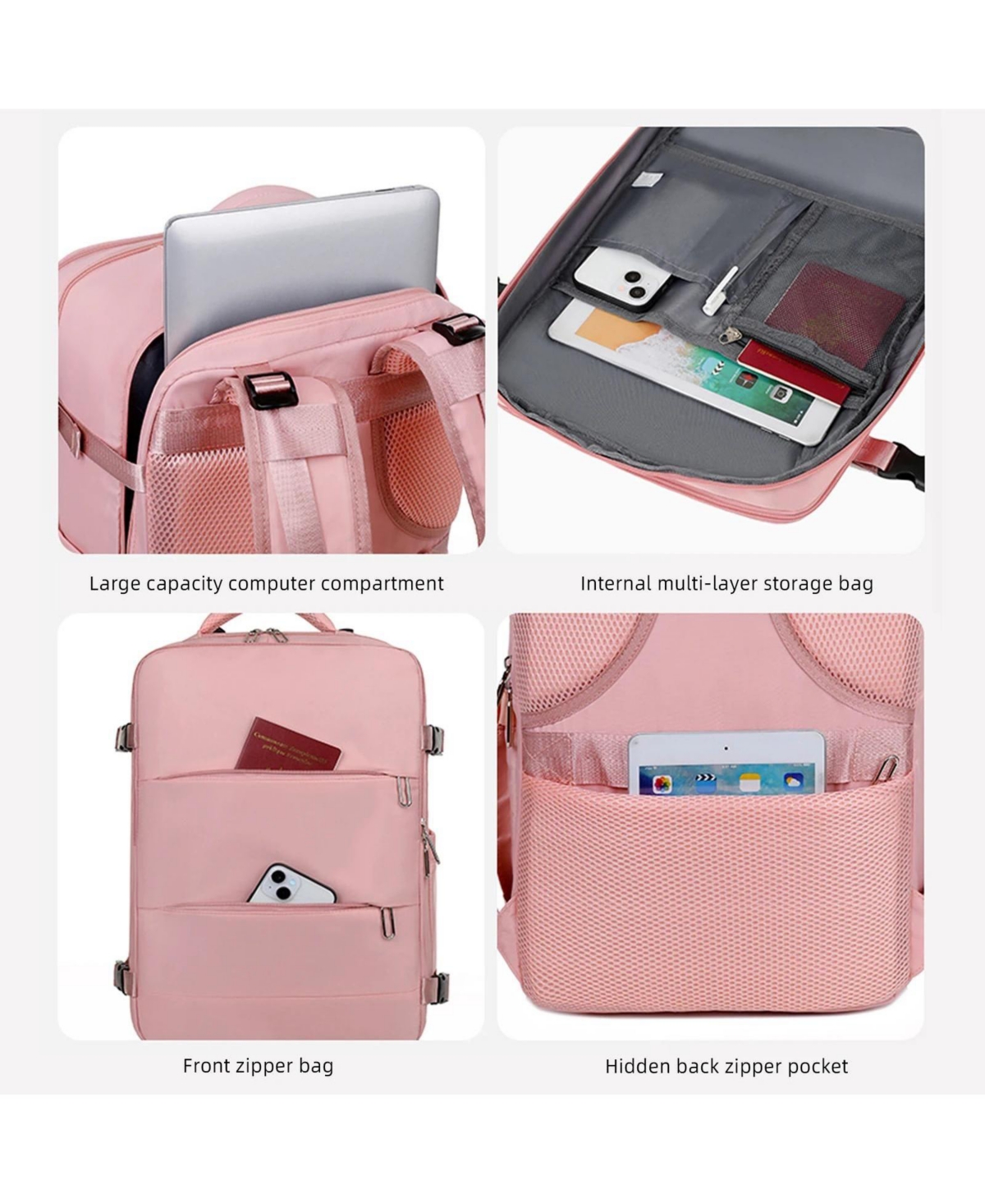 Mountaintop Laptop Backpack,Business Travel Laptops Backpack with Usb Charging Port,Water Resistant College Computer Bag for Women and Men