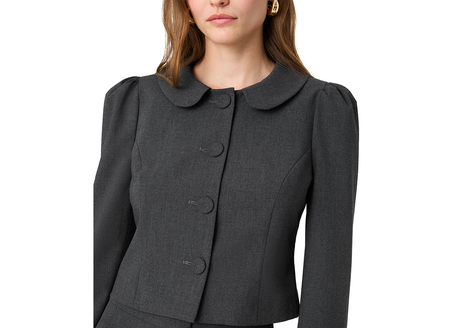 Women's Tavi Cropped Ruched-Sleeve Jacket