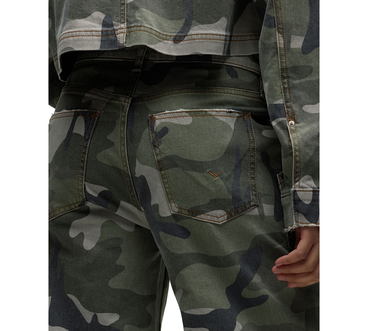 Hudson Jeans Women's Rylee Camo Wide-Leg Low-Rise Pants