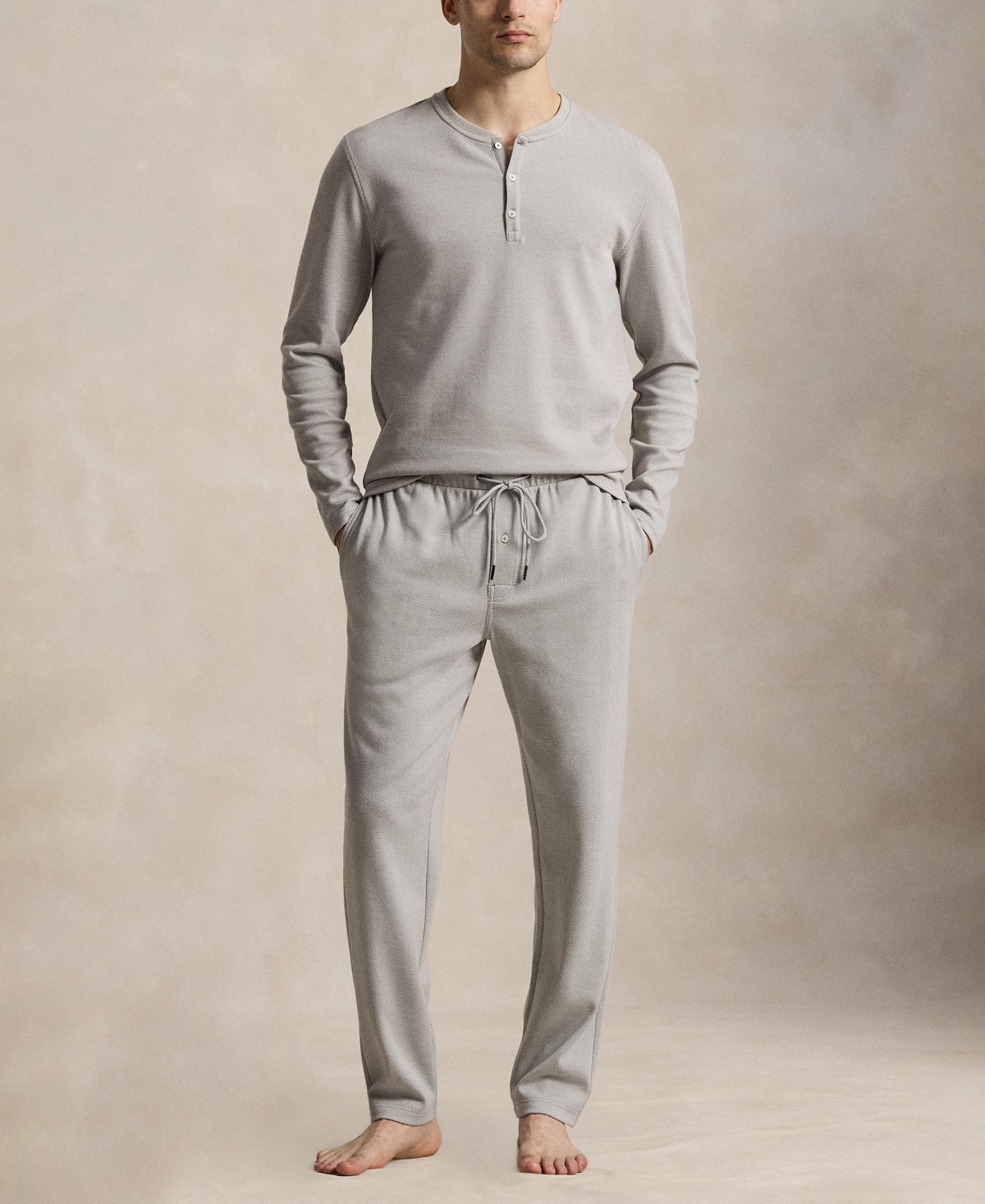Polo Ralph Lauren Men's Herringbone Henley Pajama T-shirt