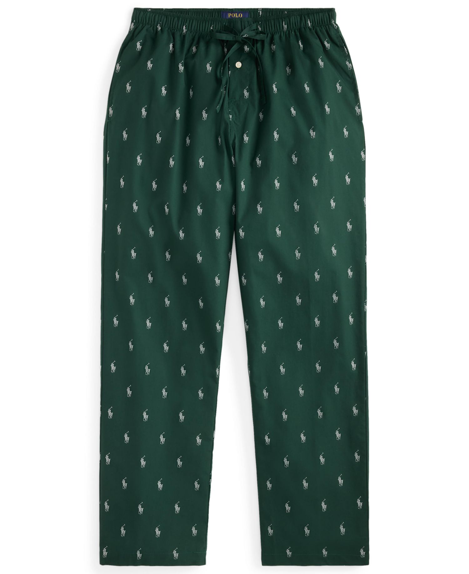 Men's Woven All Over Polo Player Pajama Pants
