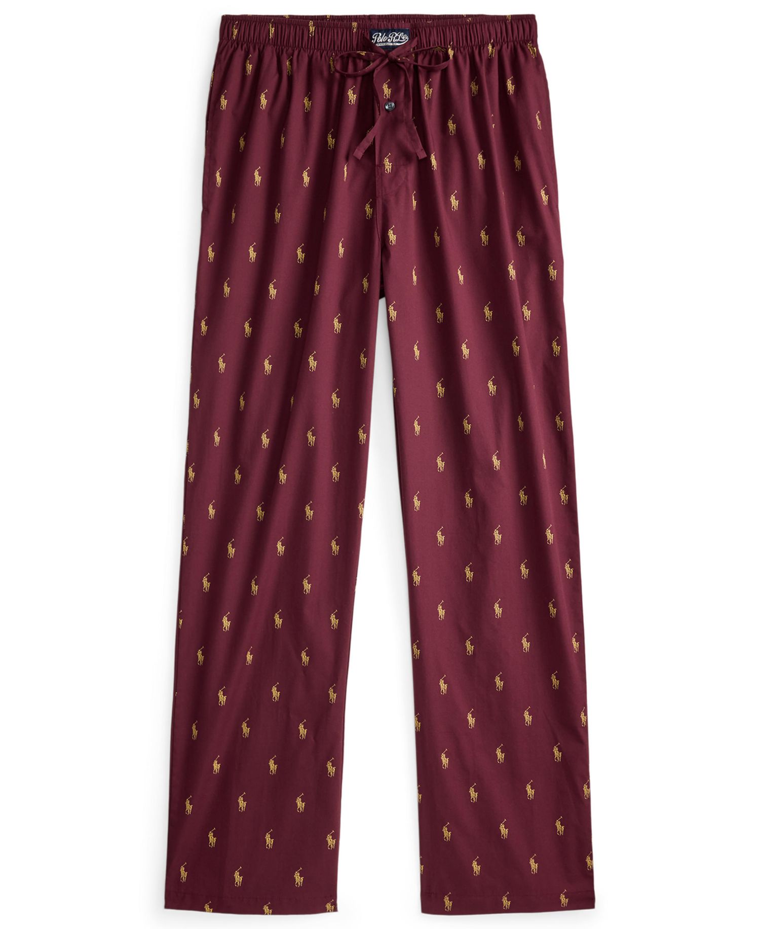 Men's Woven All Over Polo Player Pajama Pants