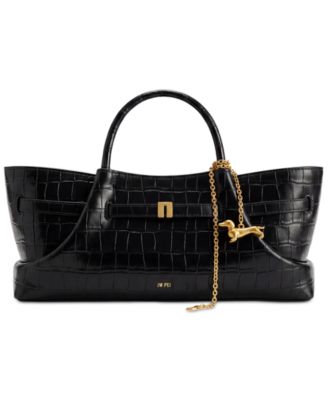 Maeve Dachshund Metal Charm Medium Tote Handbag