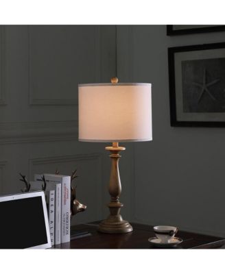 27.5" In Coastal Wood Effect Polyresin Table Lamp