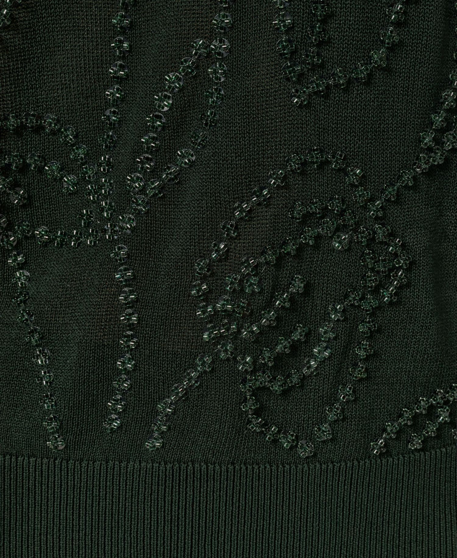 Women's Beaded Crewneck Sleeveless Tank