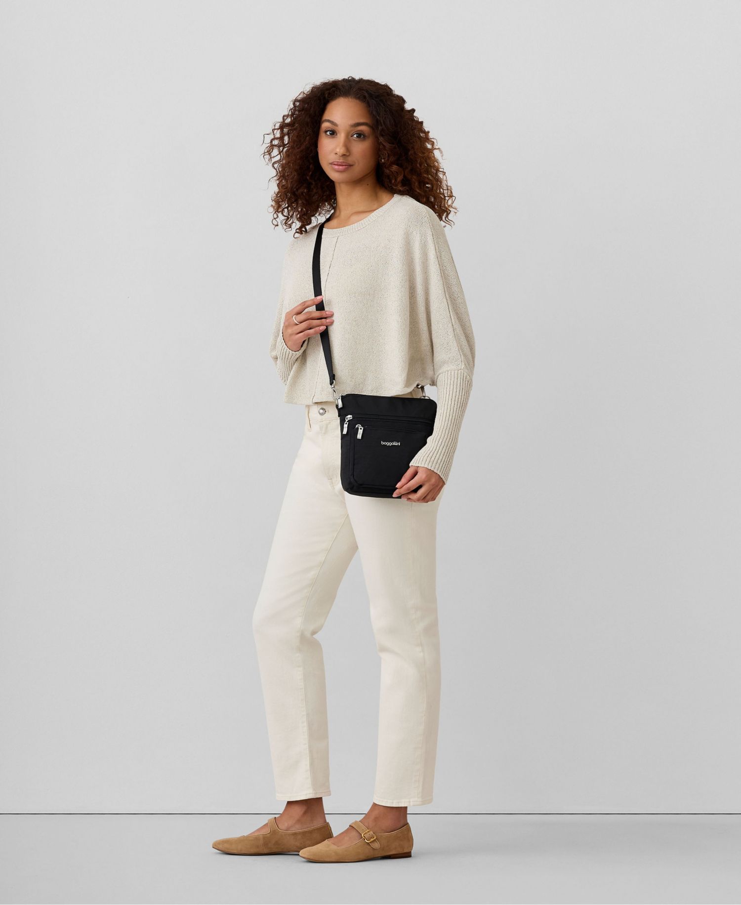 Modern Pocket Adjustable Strap Small Crossbody Handbag